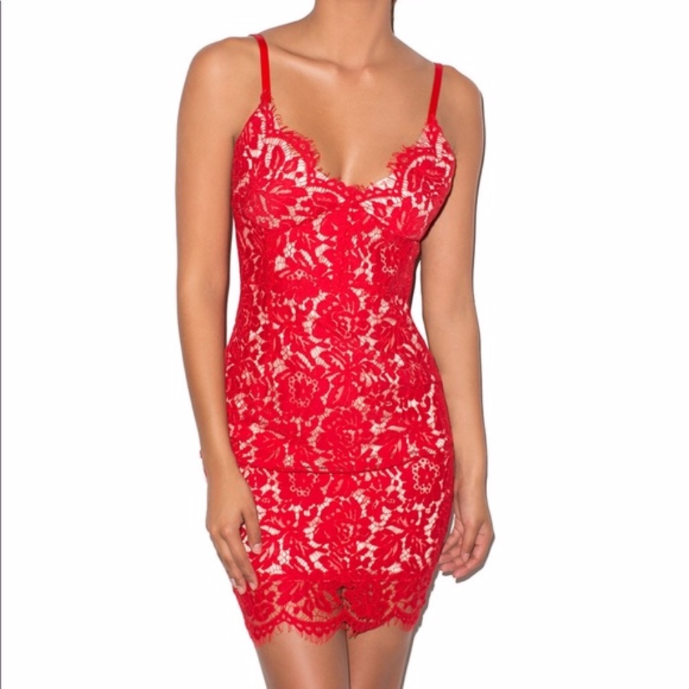 House of CB Red Lace Mini